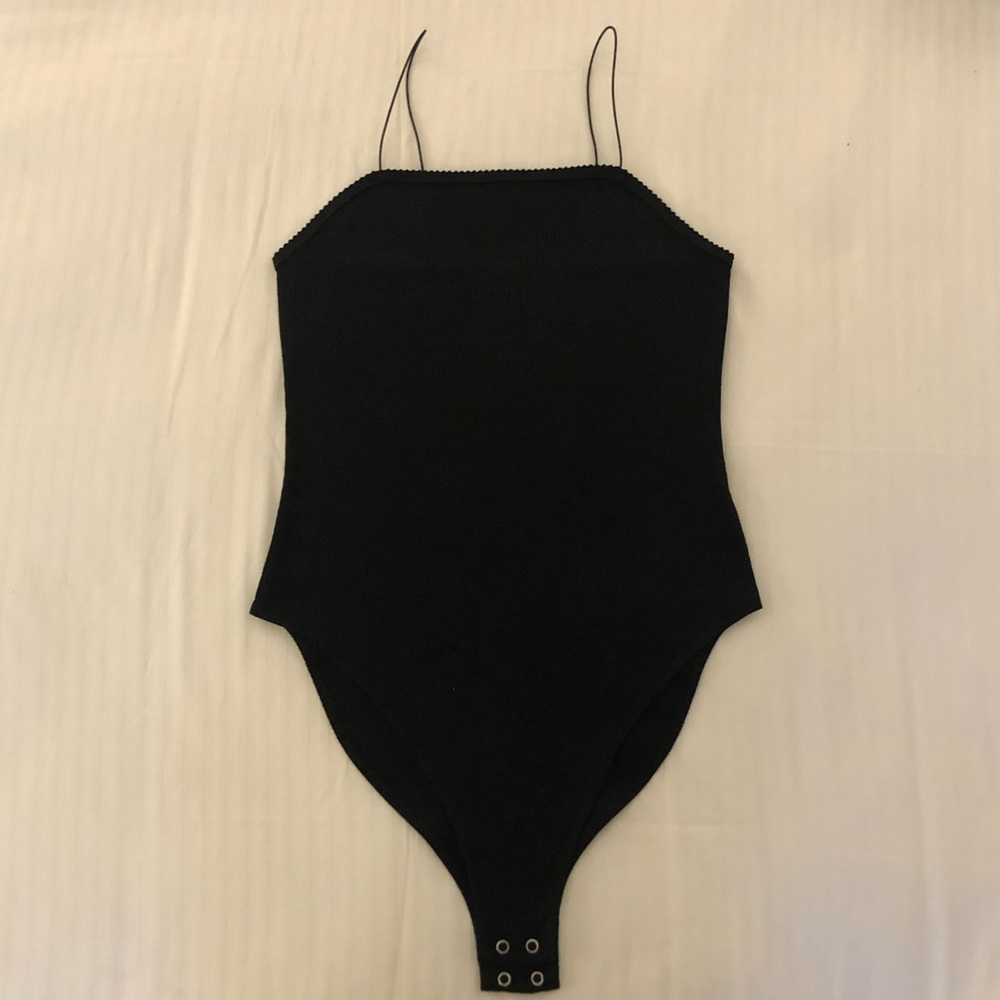 Wild Fable, Medium, black, Spaghetti Strap Bodysuit